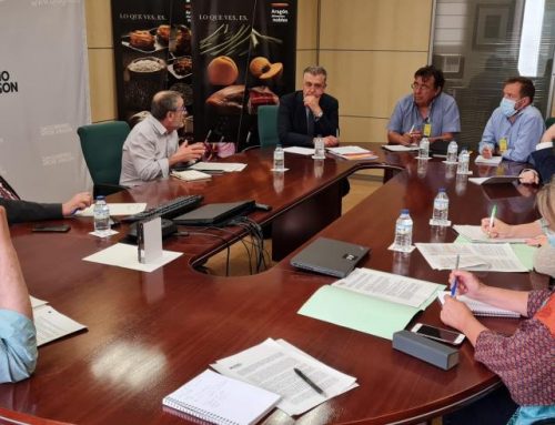 Silos Canfranc, en la reunión del Comité Aragonés de Agricultura Ecológica con el Consejero de Agricultura